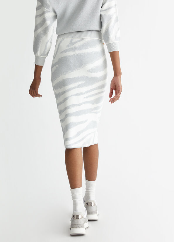 Liu Jo Gonna Animalier In Maglia