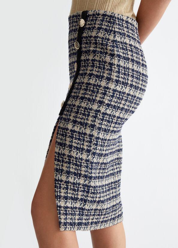 Liu Jo Gonna Bouclé Check