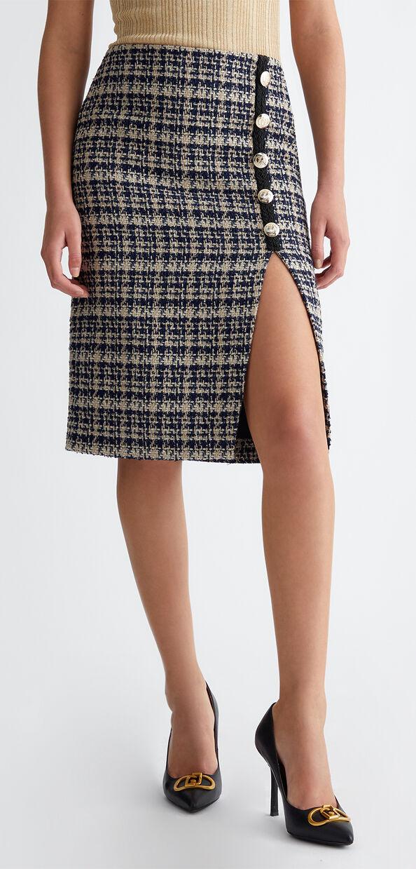 Liu Jo Gonna bouclé check