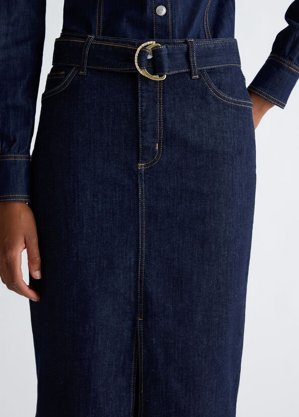 Liu Jo Gonna In Denim Con Cintura