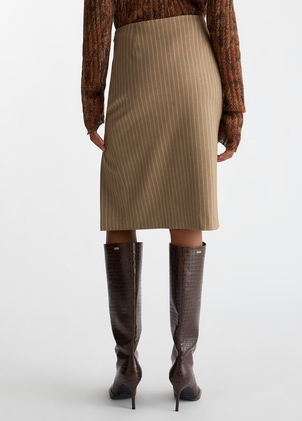 Liu Jo Gonna In Flanella Gessata