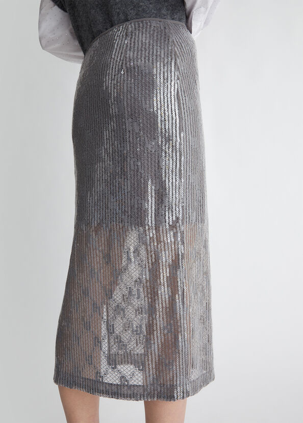 Liu Jo Gonna In Pizzo Con Paillettes