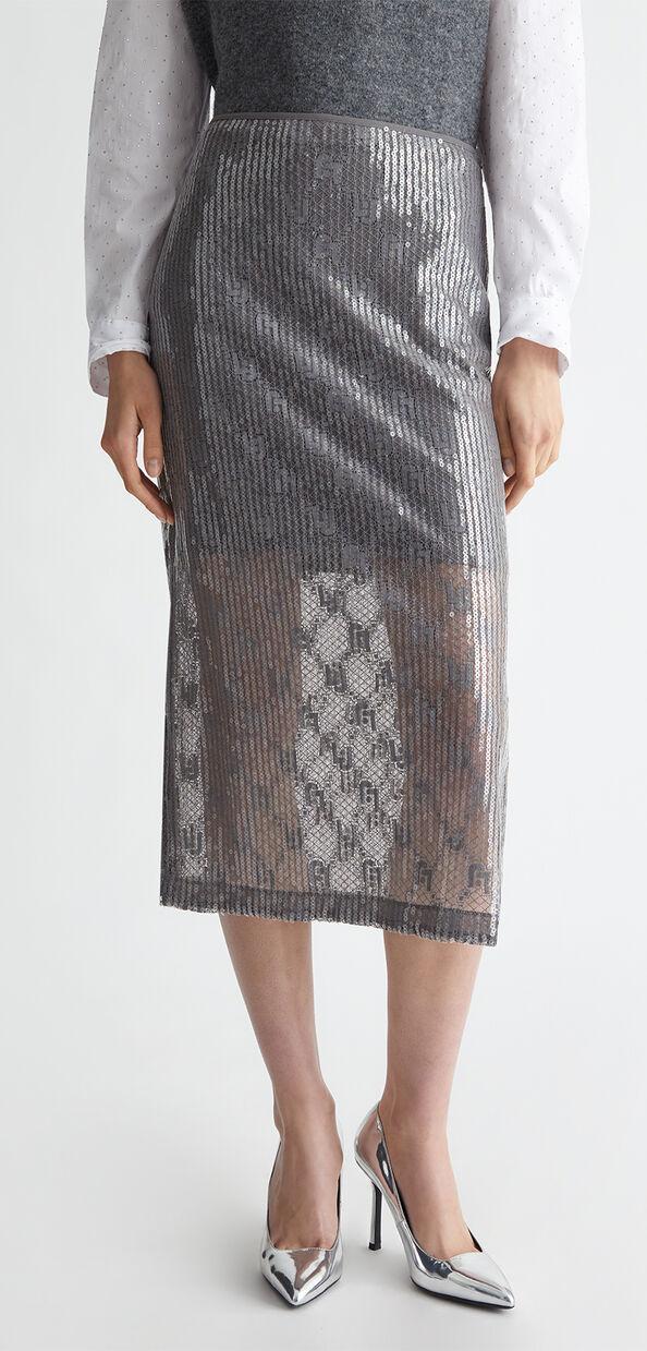 Liu Jo Gonna in pizzo con paillettes