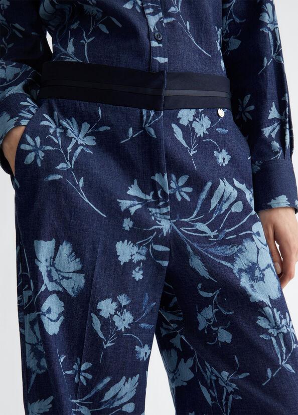 Liu Jo Jeans A Palazzo Con Stampa Floreale