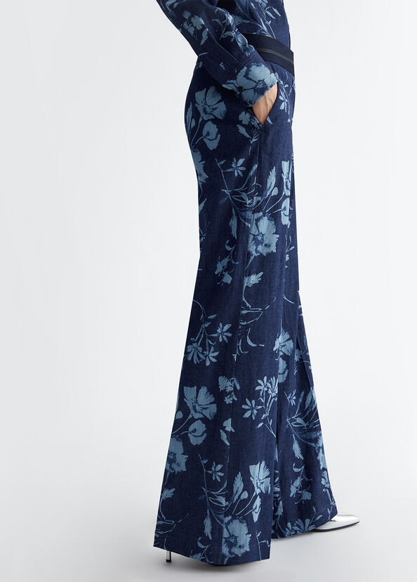 Liu Jo Jeans A Palazzo Con Stampa Floreale