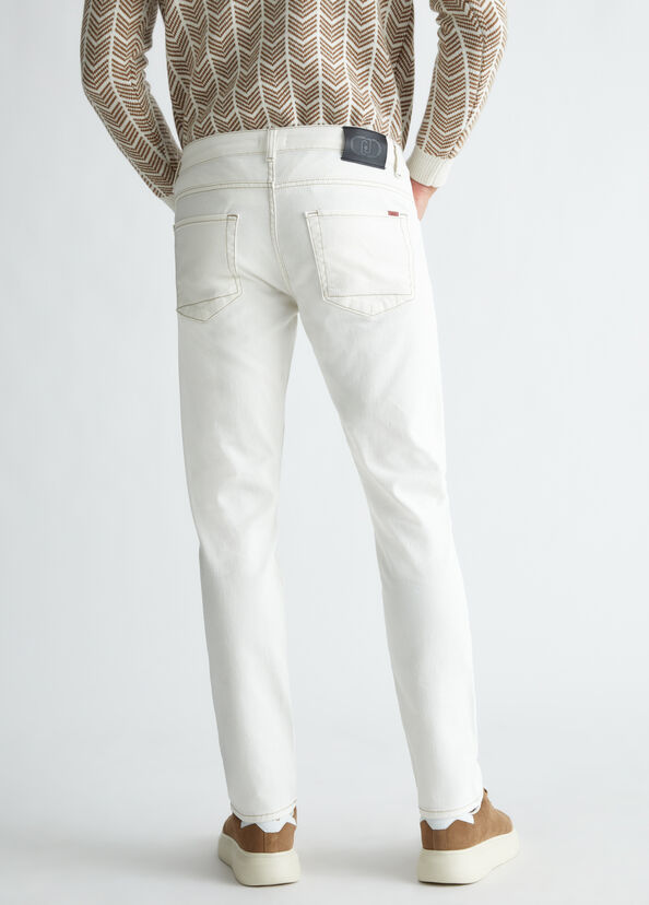 Liu Jo Jeans Bianco Da Uomo