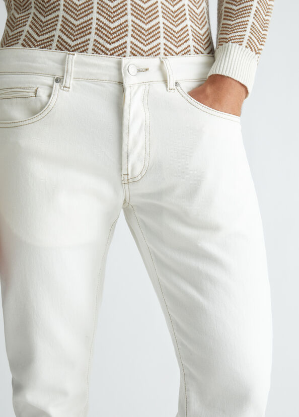 Liu Jo Jeans Bianco Da Uomo