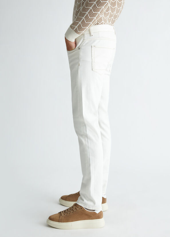 Liu Jo Jeans Bianco Da Uomo