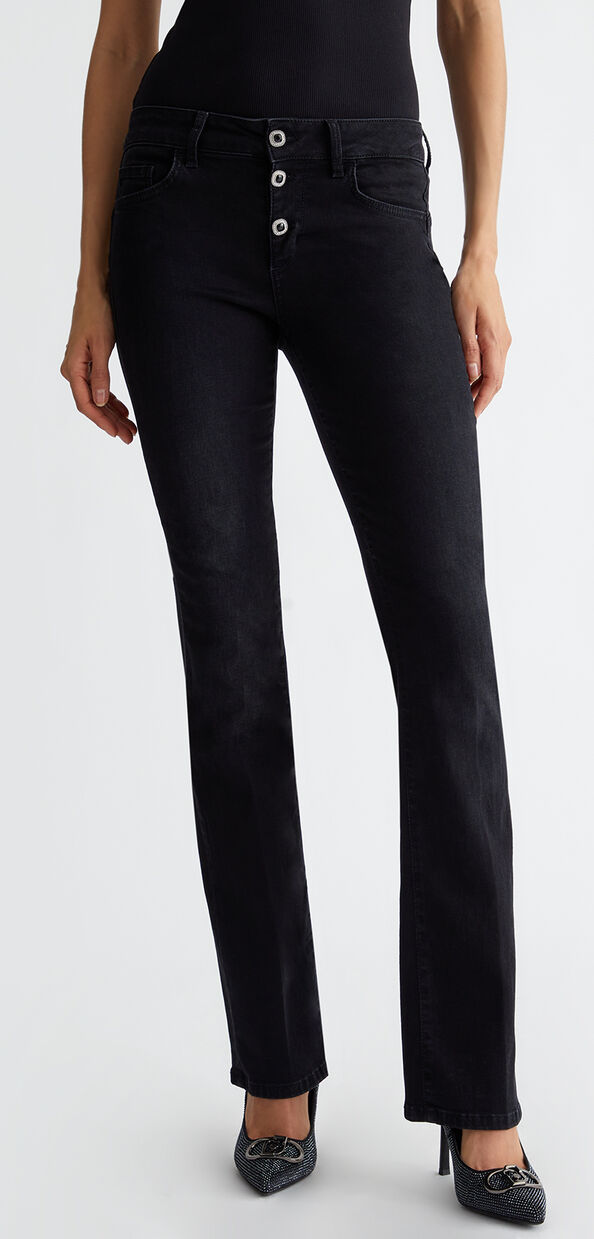 Liu Jo Jeans bootcut con bottoni