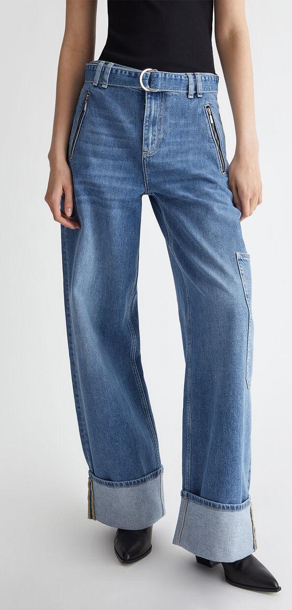 Liu Jo Jeans cargo flare con cintura