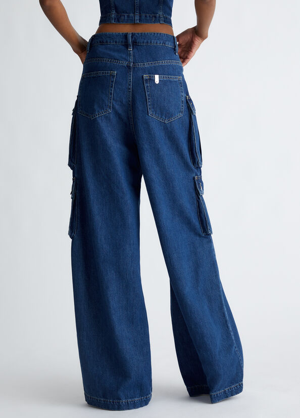 Liu Jo Jeans Cargo In Cotone Stretch