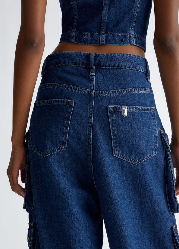 Liu Jo Jeans Cargo In Cotone Stretch
