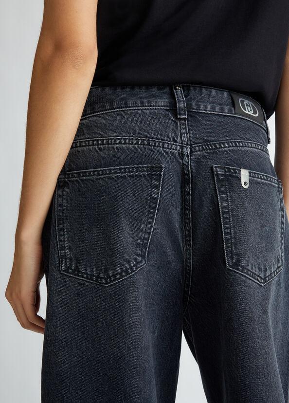 Liu Jo Jeans Cropped Con Piume