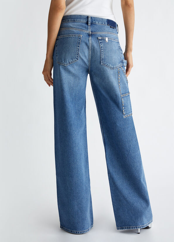 Liu Jo Jeans Flare Con Borchie