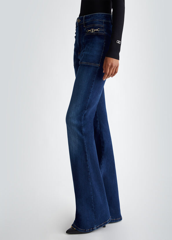 Liu Jo Jeans Flare In Cotone Stretch