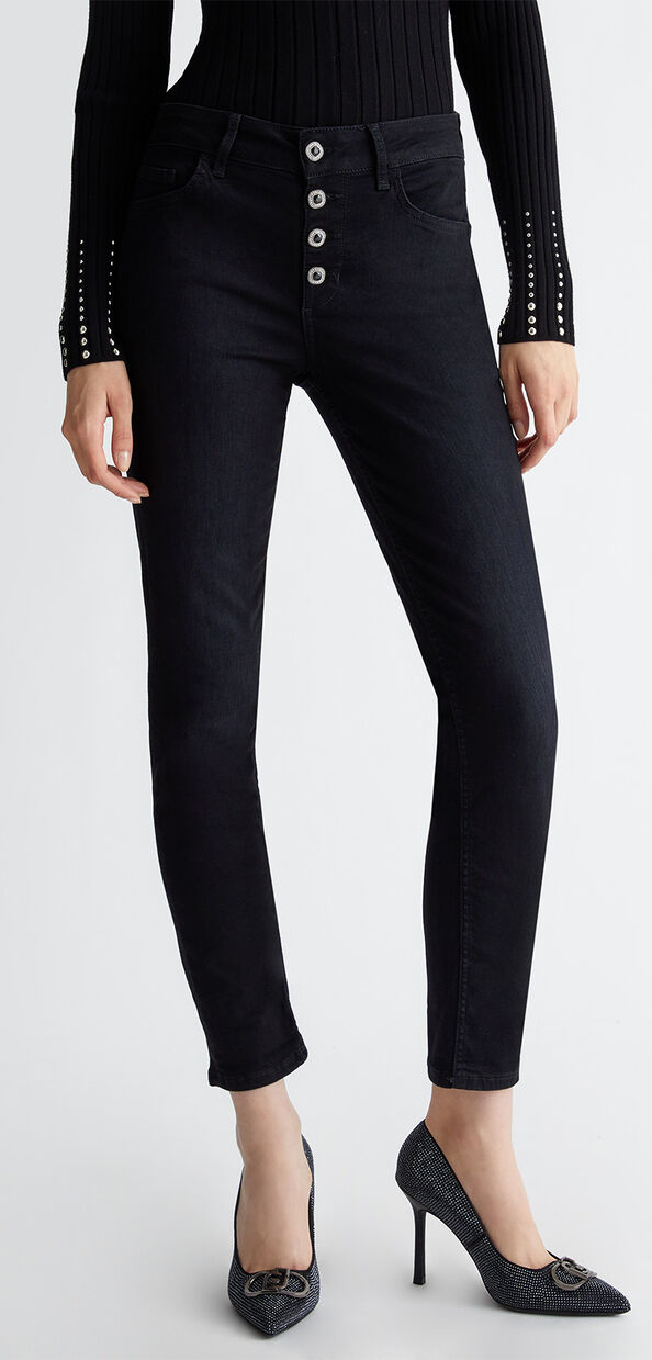 Liu Jo Jeans skinny con bottoni