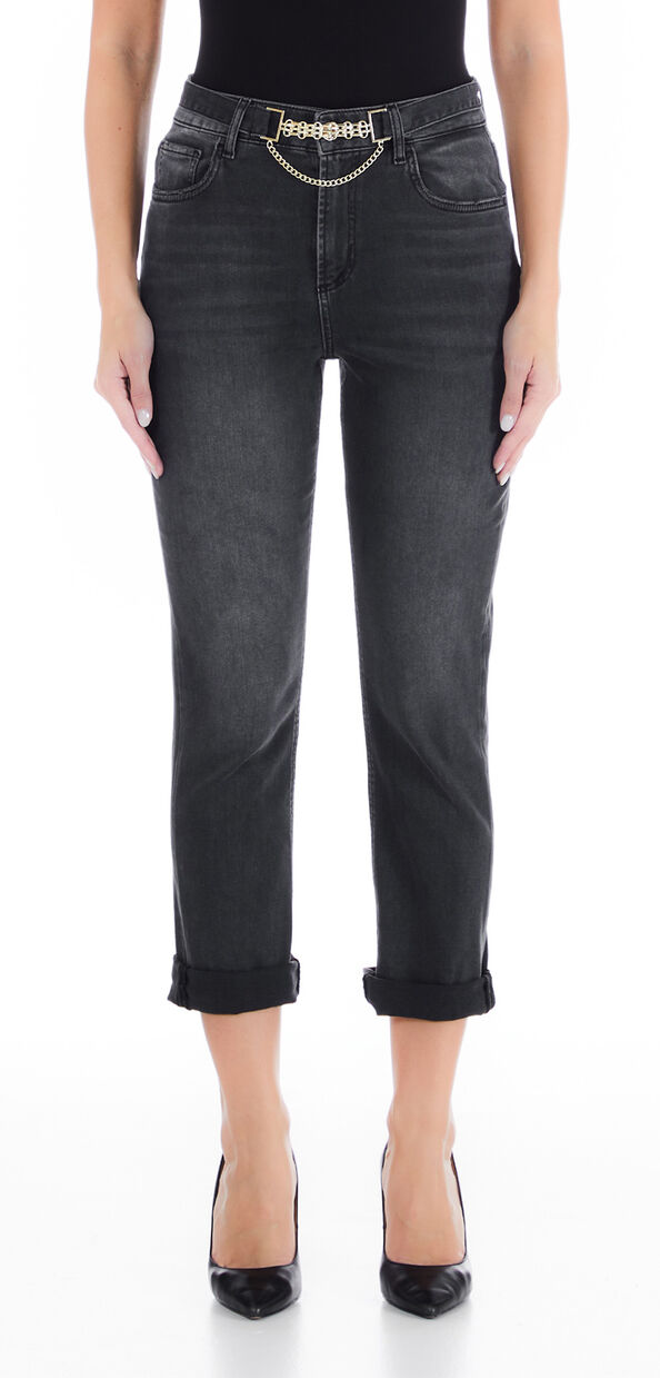 Liu Jo Jeans straight con risvolto