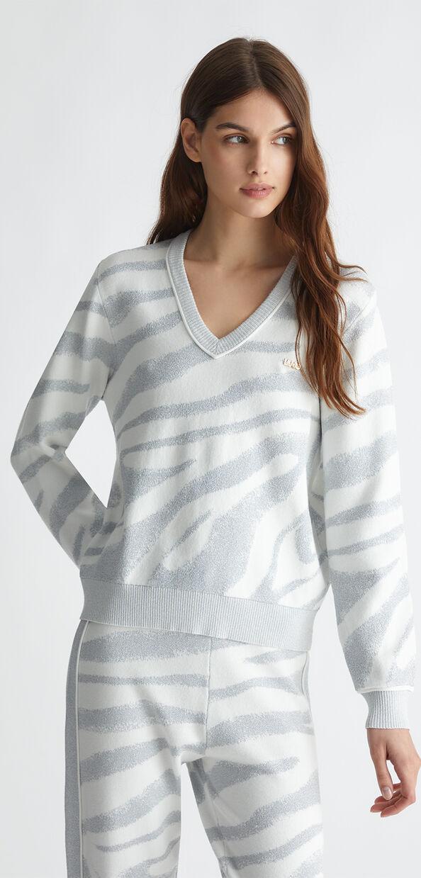 Liu Jo Maglia animalier jacquard