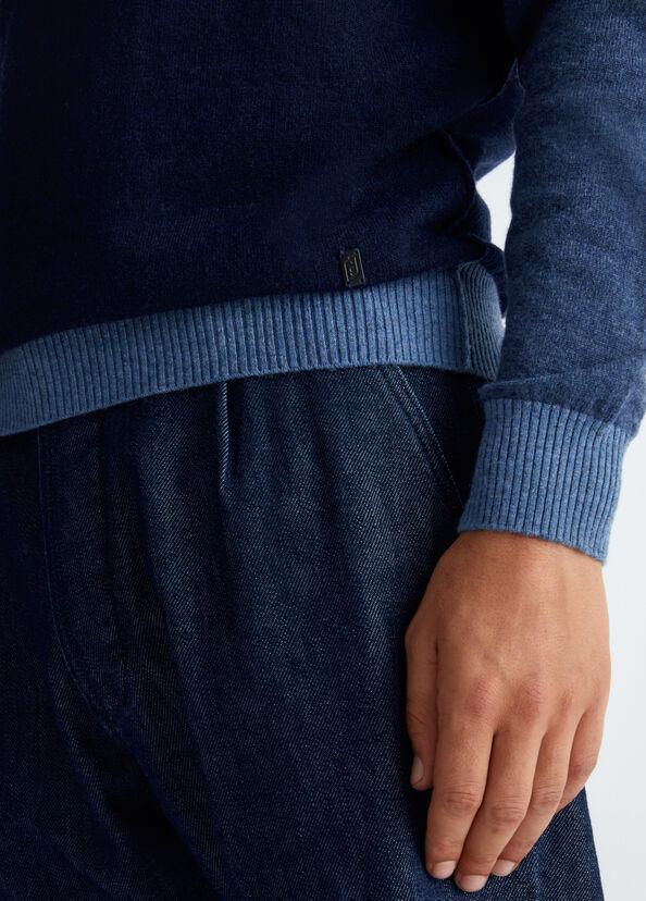 Liu Jo Maglia Blu In Lana E Cashmere