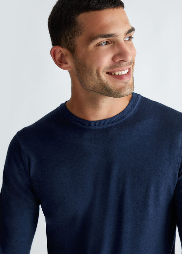 Liu Jo Maglia Blu In Lana Merino