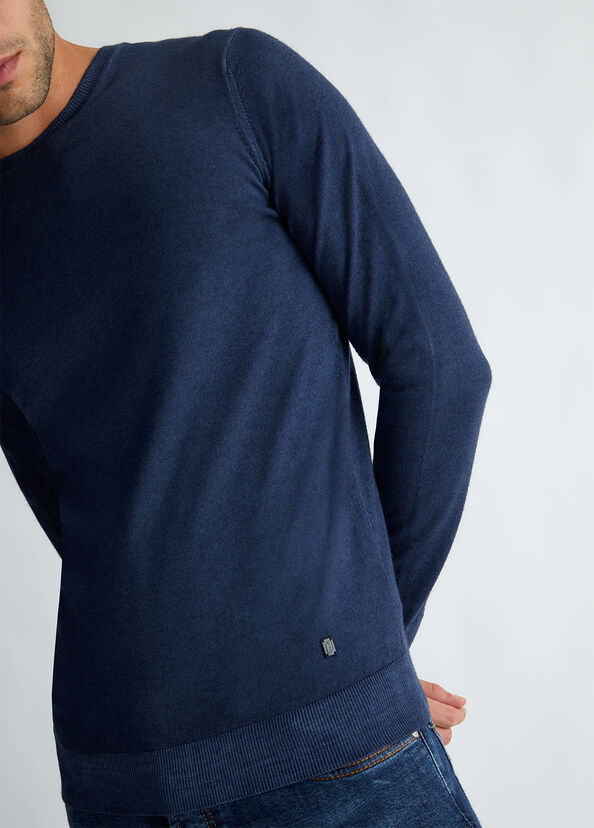 Liu Jo Maglia Blu In Lana Merino