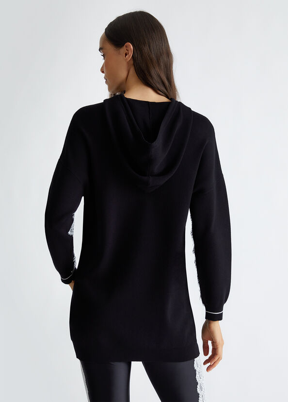 Liu Jo Maglia Con Cappuccio E Logo