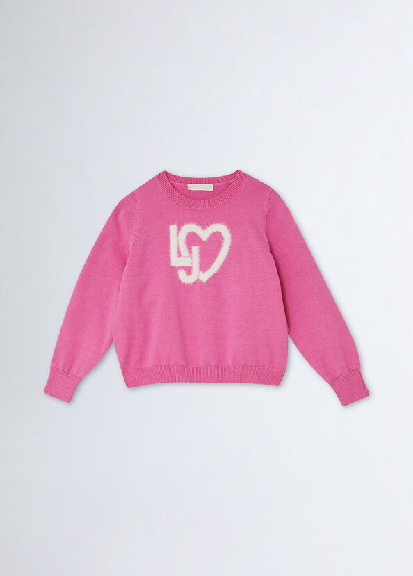 Liu Jo Maglia Con Cuore E Logo