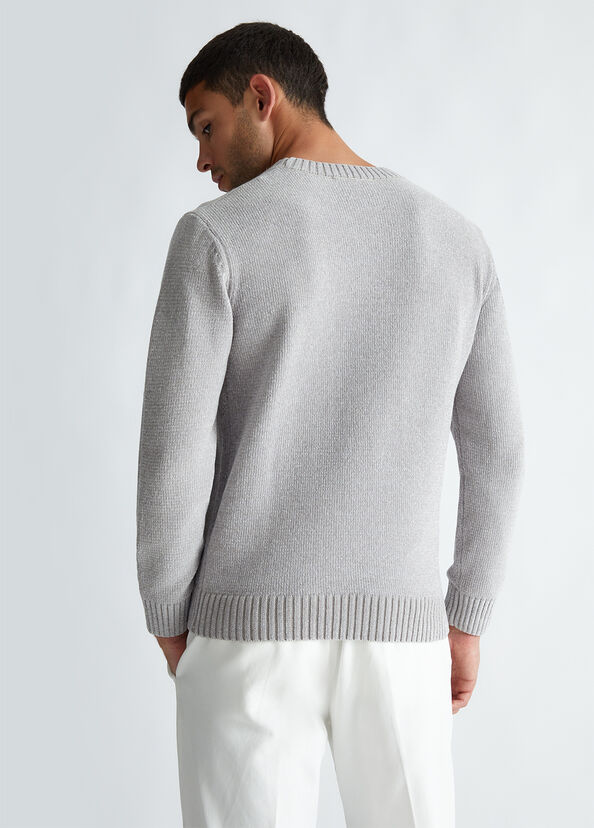 Liu Jo Maglia Grigia In Ciniglia