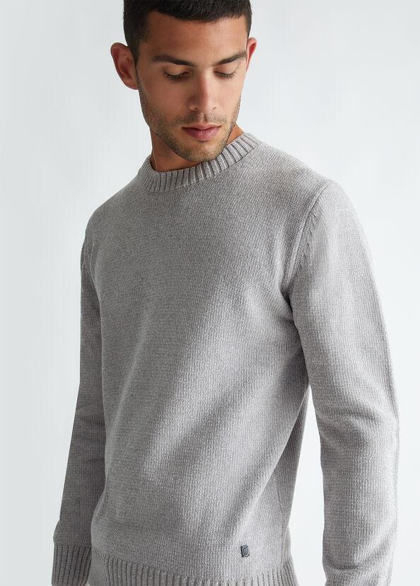 Liu Jo Maglia Grigia In Ciniglia