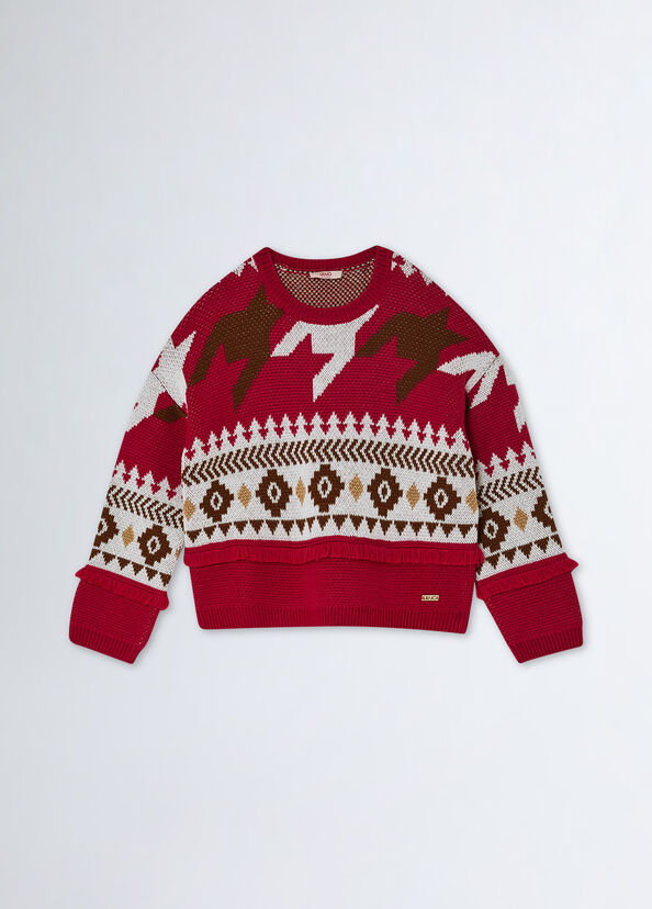 Liu Jo Maglia In Misto Lana Jacquard