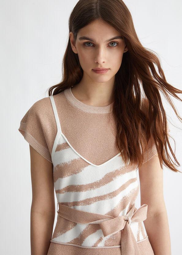 Liu Jo Maglia Jacquard Con Cintura