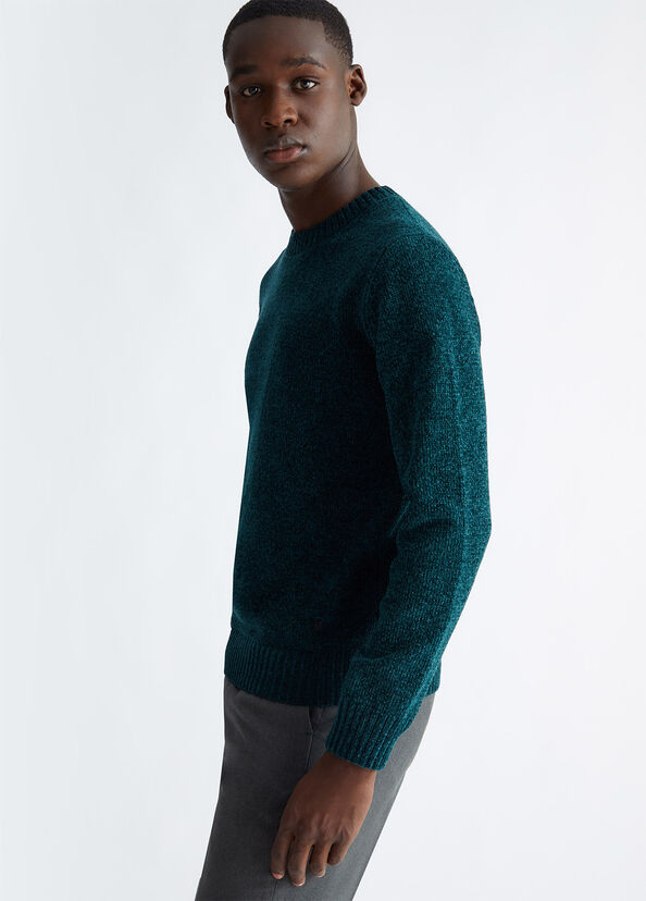 Liu Jo Maglia Verde In Ciniglia