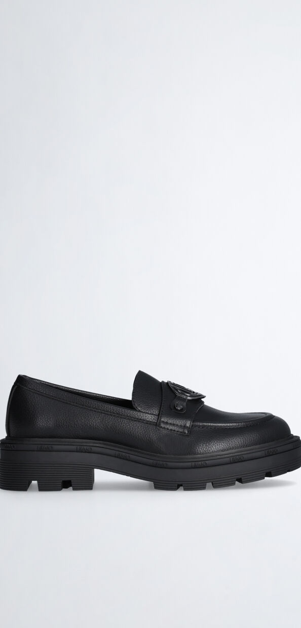 Liu Jo Mocassini neri con logo