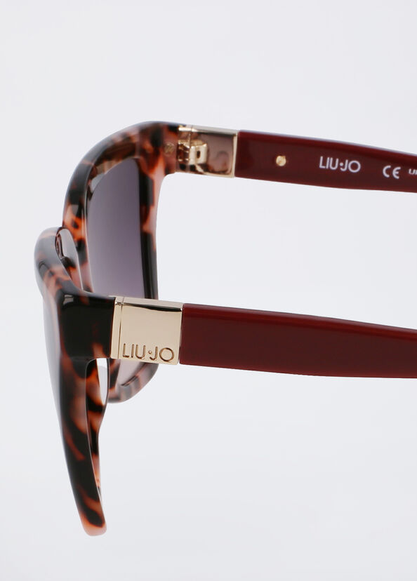 Liu Jo Occhiali Da Sole Cat-eye Tartarugati Rosa