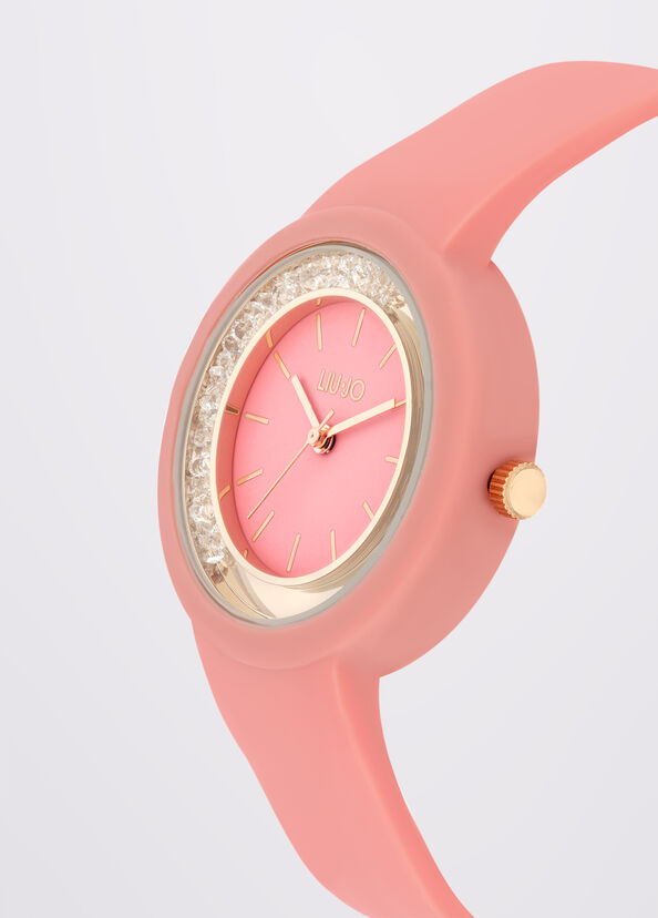 Liu Jo Orologio Color Pesca In Silicone