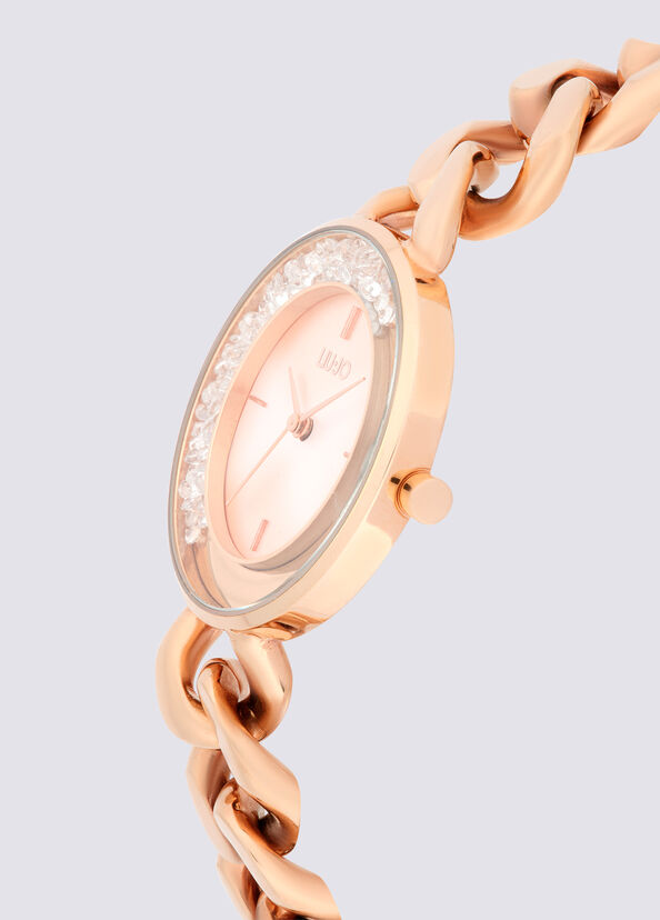 Liu Jo Orologio In Acciaio Con Catena Gioiello