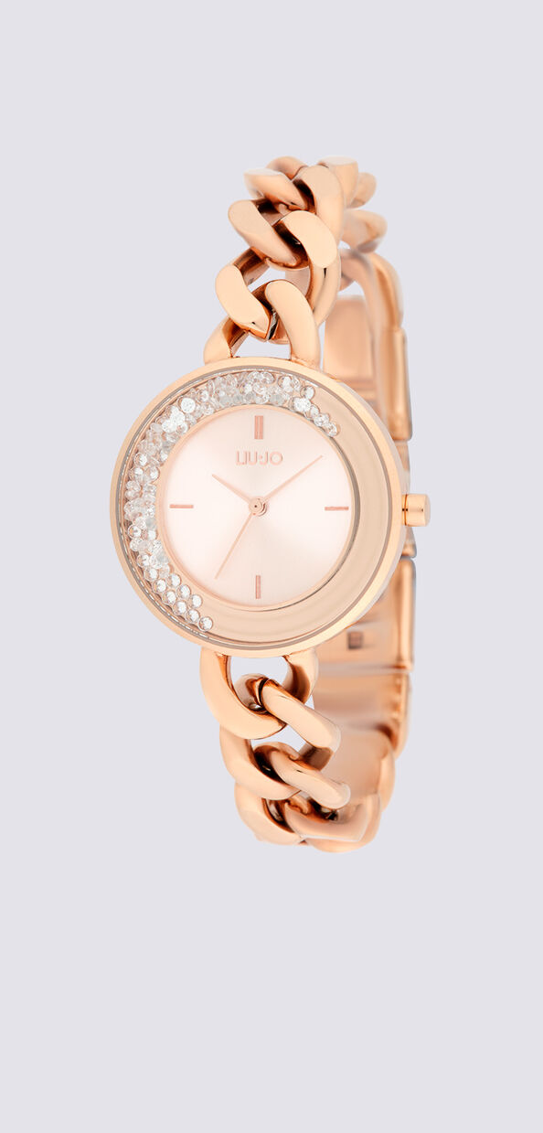 Liu Jo Orologio in acciaio con catena gioiello