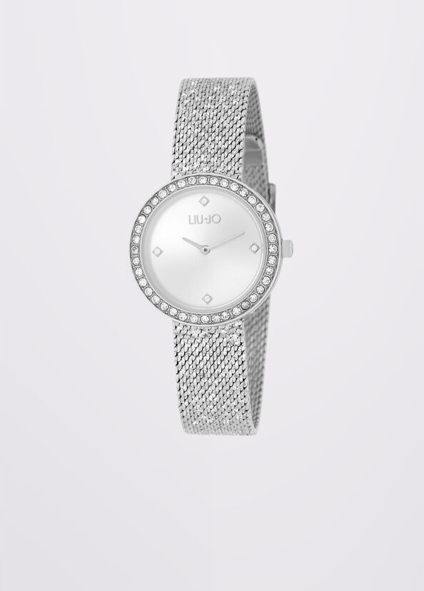 Liu Jo Orologio In Acciaio Con Cristalli