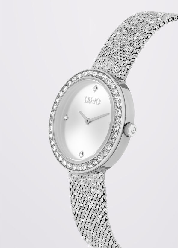 Liu Jo Orologio In Acciaio Con Cristalli
