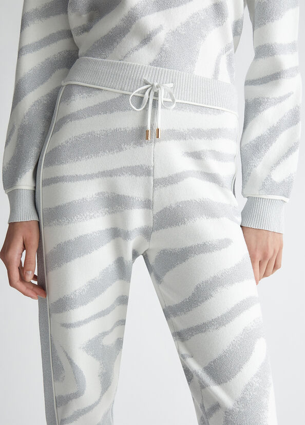 Liu Jo Pantaloni Animalier In Maglia