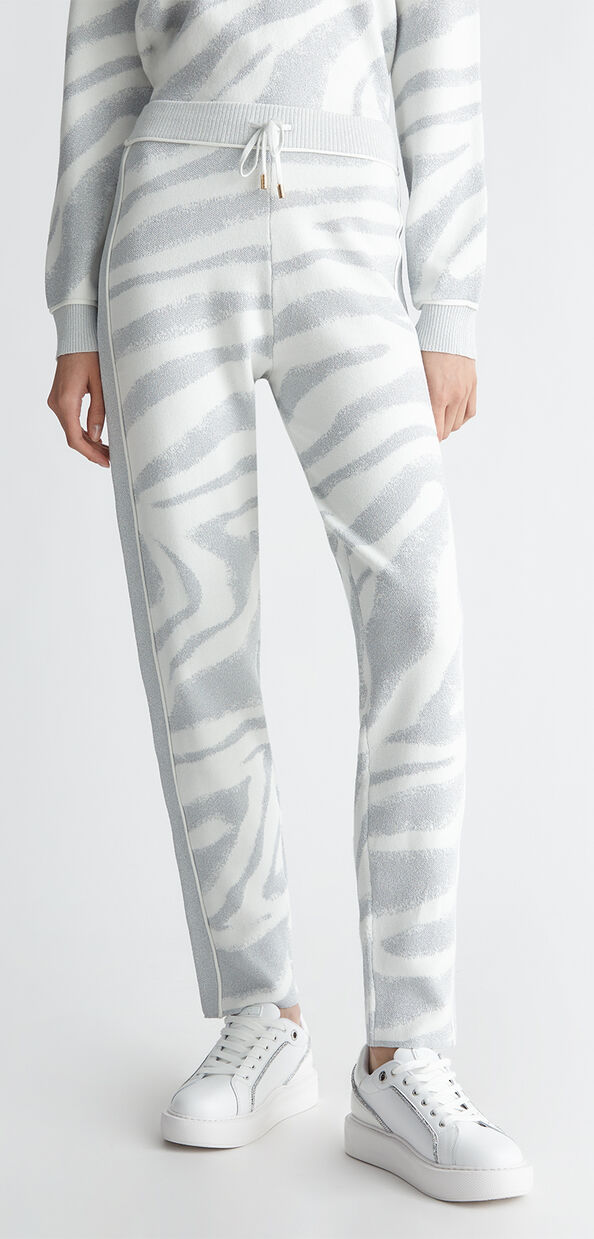 Liu Jo Pantaloni animalier in maglia