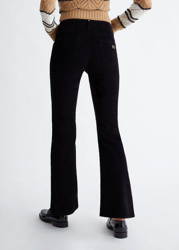 Liu Jo Pantaloni Bootcut In Velluto