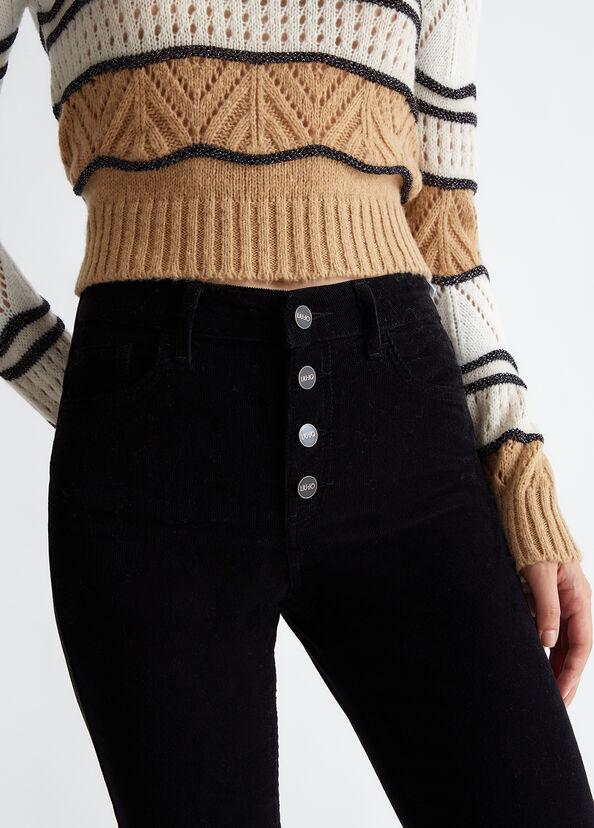 Liu Jo Pantaloni Bootcut In Velluto