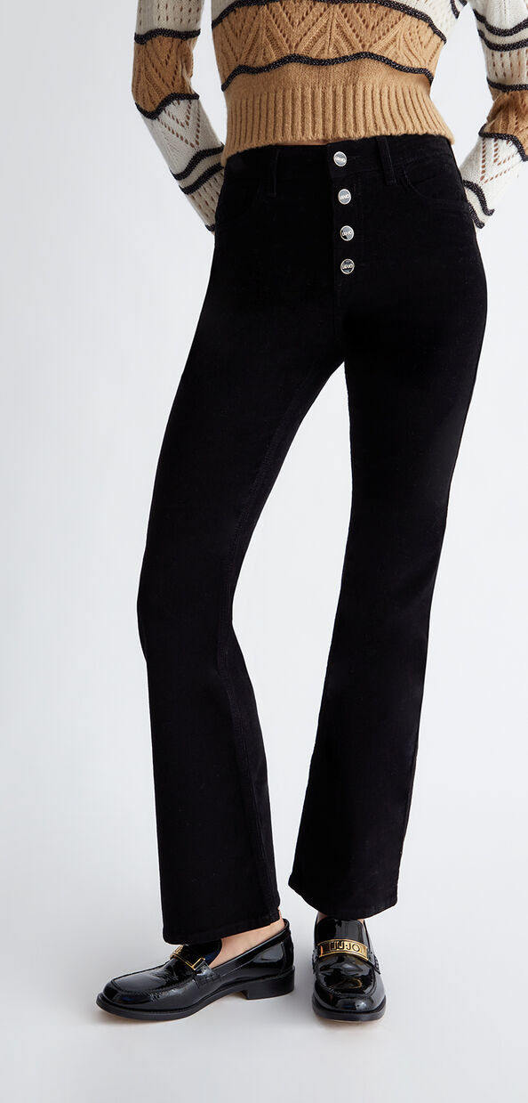 Liu Jo Pantaloni bootcut in velluto