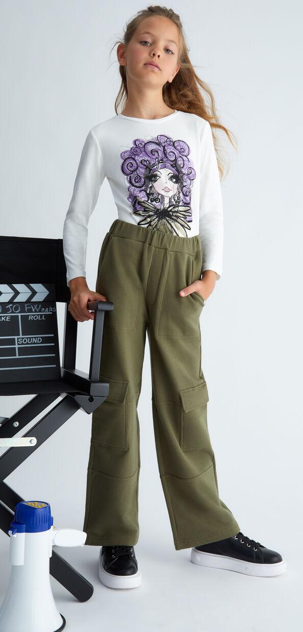 Liu Jo Pantaloni cargo in felpa