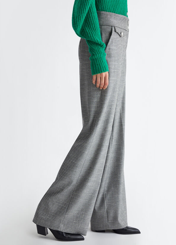 Liu Jo Pantaloni Check A Palazzo
