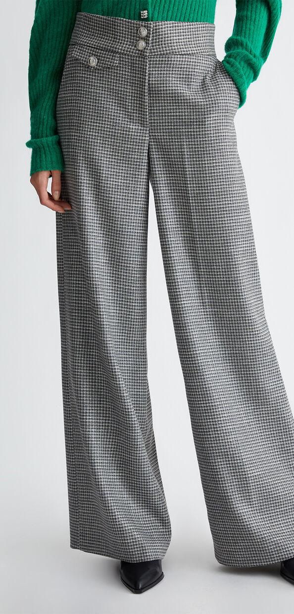 Liu Jo Pantaloni check a palazzo