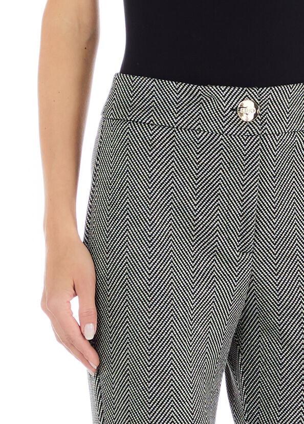 Liu Jo Pantaloni Chevron Jacquard