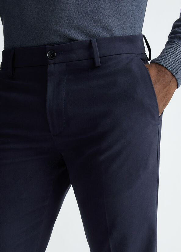 Liu Jo Pantaloni Chino Blu Scuro
