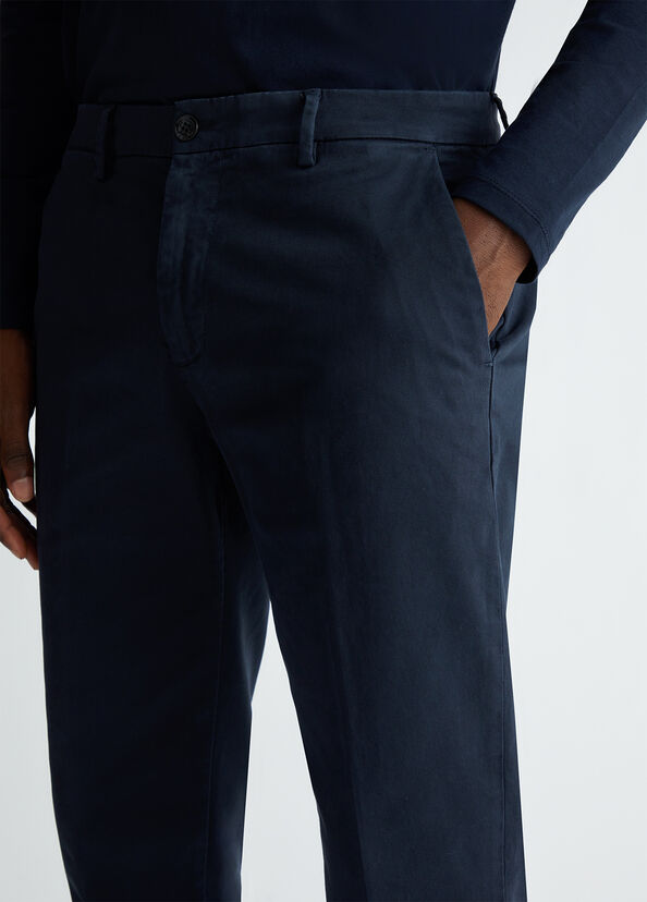 Liu Jo Pantaloni Chino Blu Scuro